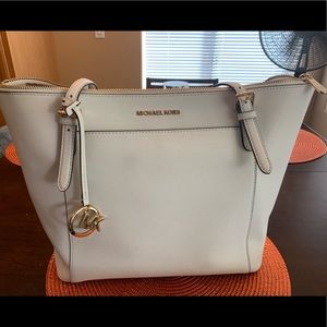 Michael Kors white tote/shoulder bag